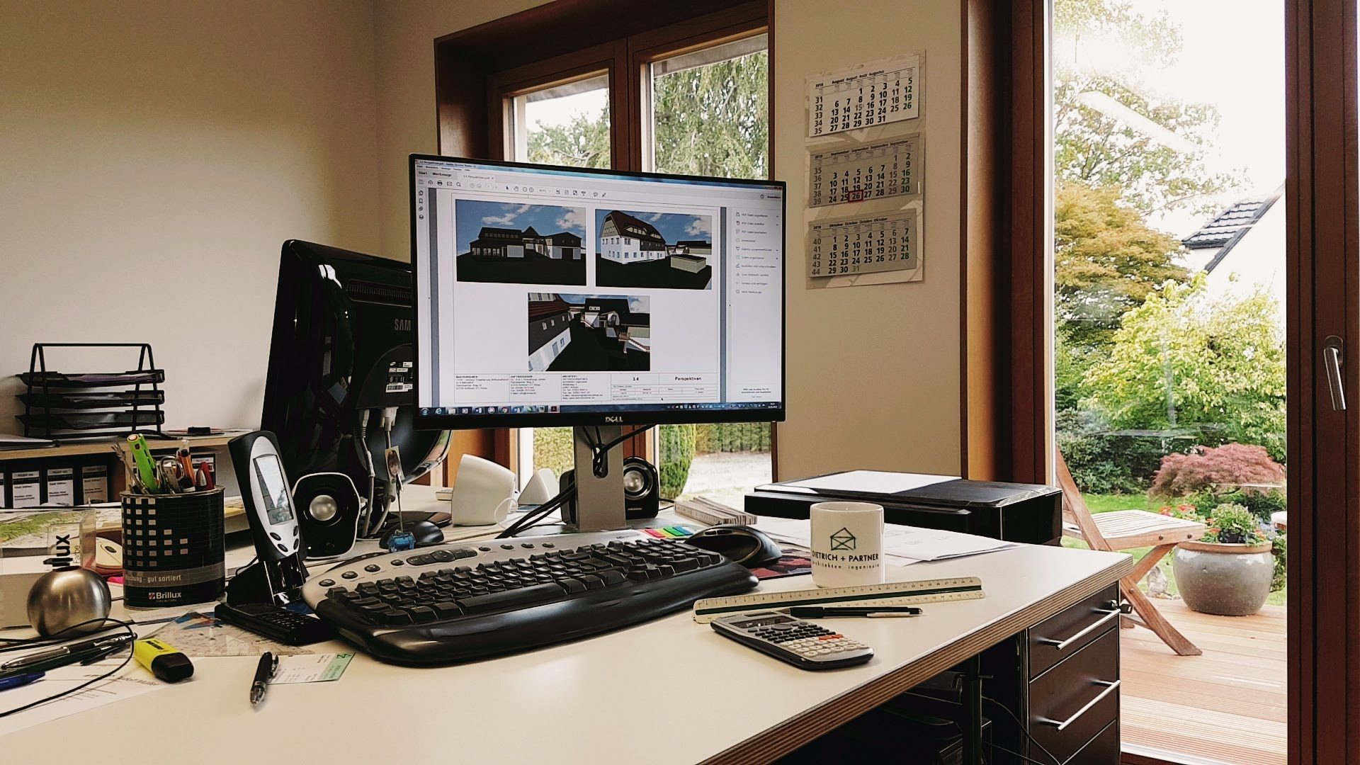 Arbeitsplatz im Büro am Weberweg in Wilthen